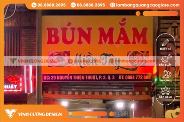 Khảo sát & tư vấn biển hiệu hộp đèn Quận 3