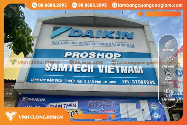 Khảo sát và tư vấn bảng hiệu hộp đèn quảng cáo quận Tân Phú