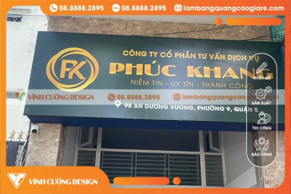 Gia công bảng hiệu đèn hộp ĐẸP, UY TÍN, GIÁ RẺ 5 Làm bảng hiệu bạt Hiflex có lót tôn giá rẻ