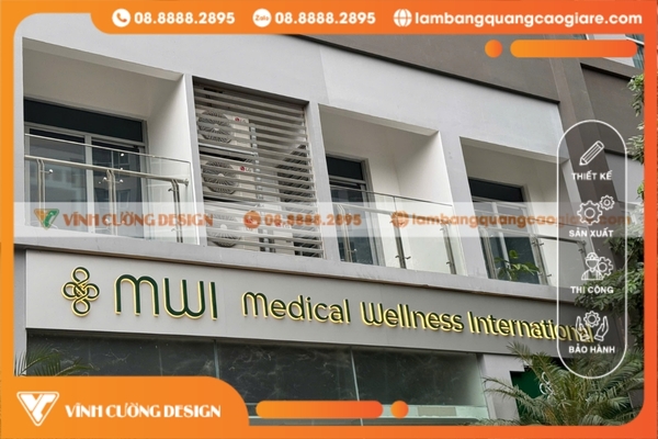 Thi công bảng hiệu hộp đèn quảng cáo GIÁ RẺ 16 Làm bảng hiệu chữ nổi inox