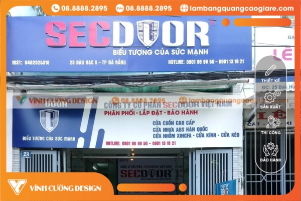 làm bảng hiệu hộp đèn Đà Nẵng trọn gói siêu bền