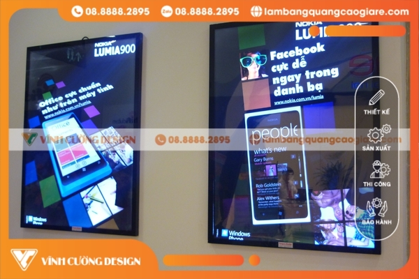 Làm bảng hiệu Hộp đèn LED siêu mỏng (Tranh điện)