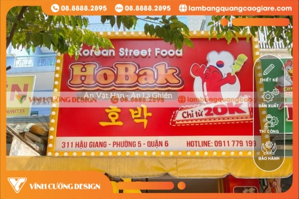 Làm bảng hiệu hộp đèn giá bao nhiêu tại TPHCM? 12 Làm bảng hiệu hộp đèn nền tôn (tole) giá bao nhiêu