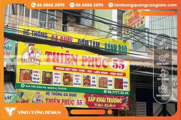 Làm bảng hiệu hộp đèn Quận 4 theo yêu cầu, TRỌN GÓI 24 làm bảng hiệu hộp đèn quảng cáo quận 4 chất lượng bền bỉ theo thời gian