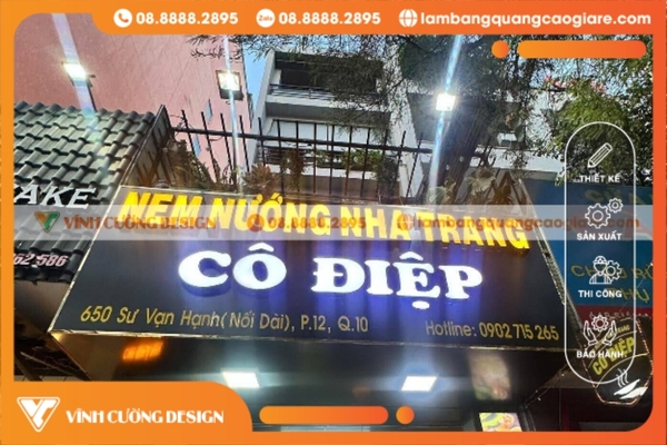 làm bảng hiệu hộp đèn tại quận 10