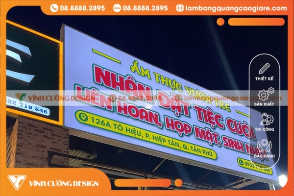 99+ Mẫu Bảng Hiệu Hộp Đèn Cực Đẹp Thu Hút Khách Hàng 1 làm bảng hiệu hộp đèn