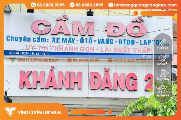 Lý do nên chọn Vĩnh Cường Design cho dịch vụ làm bảng hiệu hộp đèn tại Quận 6
