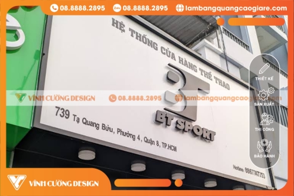 Thiết kế & làm bảng hiệu hộp đèn Quận 8 UY TÍN, GIÁ RẺ 22 mẫu bảng hiệu hộp đèn quận 8