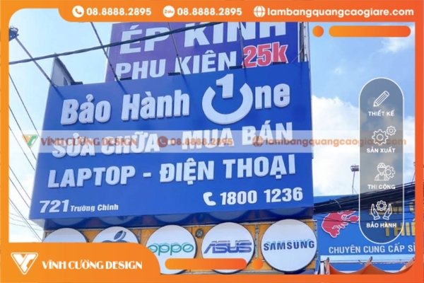 mẫu bảng hiệu hộp đèn tại quận Tân Phú