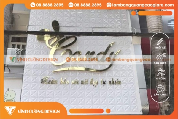 Gia công bảng hiệu đèn hộp ĐẸP, UY TÍN, GIÁ RẺ 18 mẫu bảng hiệu tấm ốp 3D giá rẻ