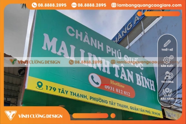 mẫu biển hiệu hộp đèn quảng cáo tại quận Tân Phú