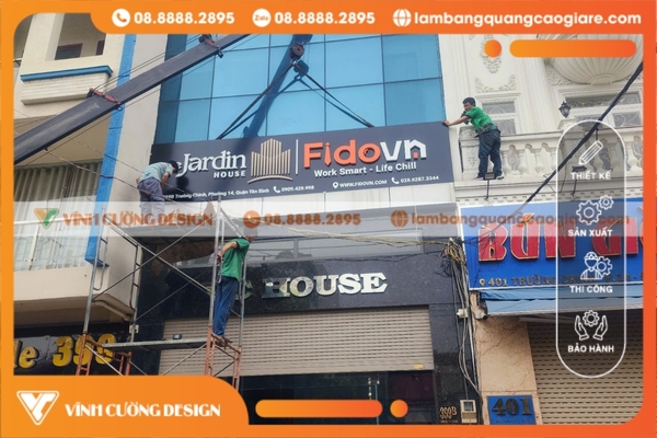 Báo giá làm bảng hiệu hộp đèn quảng cáo ĐẸP, RẺ NHẤT TPHCM 4 mẫu hộp đèn bảng hiệu quảng cáo đẹp