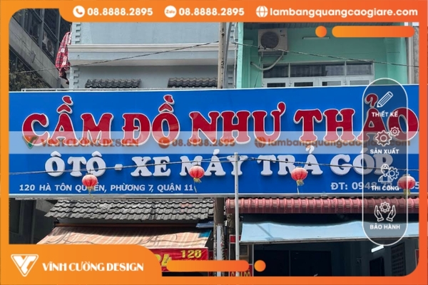 Bảng Giá Bảng Hiệu Hộp Đèn Chữ Nổi GIÁ RẺ 21 Những lưu ý quan trọng khi làm bảng hiệu hộp đèn chữ nổi