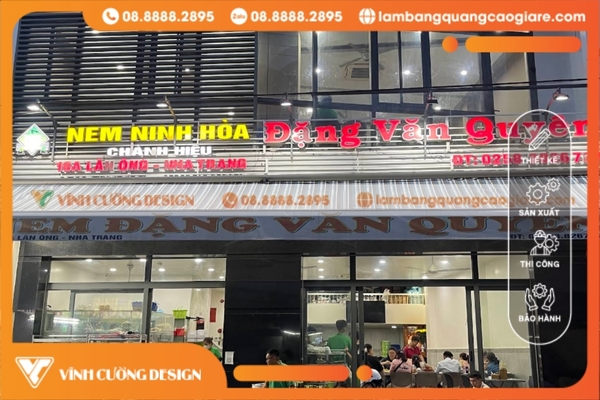 Làm bảng hiệu hộp đèn Nha Trang GIÁ RẺ 1 Những mẫu bảng hiệu hộp đèn Nha Trang được lựa chọn nhiều nhất