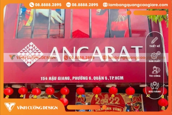 Quy trình thiết kế thi công bảng hiệu tại Quận 6