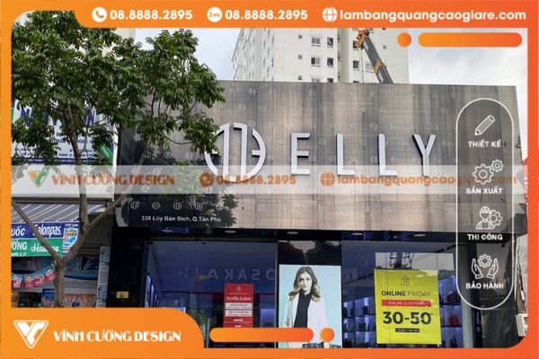 Quy trình thiết kế & thi công bảng hiệu tại Quận Tân Phú