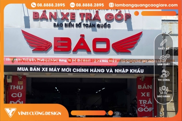 Thiết kế & làm bảng hiệu hộp đèn Quận 8 UY TÍN, GIÁ RẺ 11 Quy trình thiết kế và thi công bảng hiệu hộp đèn Quận 8