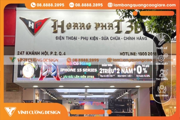 Làm bảng hiệu hộp đèn Quận 4 theo yêu cầu, TRỌN GÓI 13 Quy trình thiết kế và thi công bảng hiệu tại Quận 4