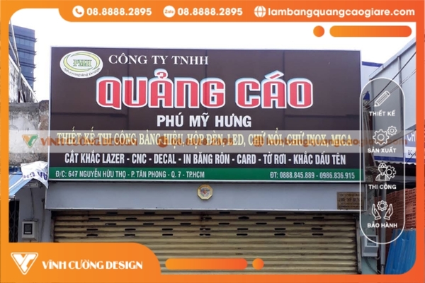 Làm bảng hiệu hộp đèn quận 7 UY TÍN, CHUYÊN NGHIỆP 4 Tại sao nên chọn Vĩnh Cường Design cho dịch vụ làm bảng hiệu hộp đèn quận 7