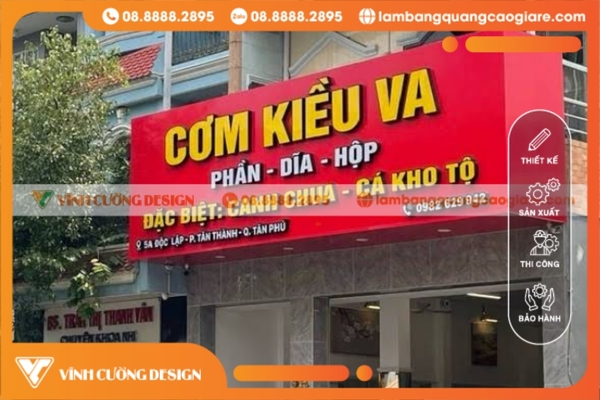 thi công bảng hiệu hộp đèn quận tân phú phường tân thành