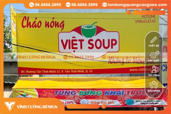 Thi công bảng hiệu hộp đèn quảng cáo tại Hồ Chí Minh