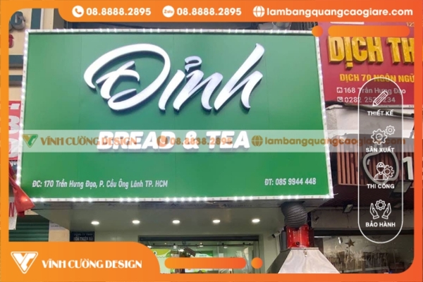 Thiết kế & thi công bảng hiệu hộp đèn Quận 1 ĐẸP, GIÁ RẺ 22 thi công bảng hiệu hộp đèn tại quận 1 sang trọng