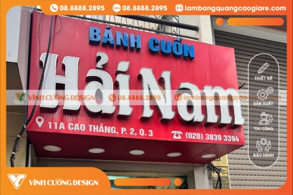 thi công & lắp đặt bảng hiệu hộp đèn Quận 3