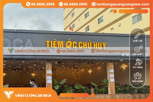 Thiết kế bảng hiệu hộp đèn CỰC ĐẸP, GIÁ RẺ 2 thiết kế bảng hiệu bạt Hiflex