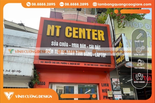 Thiết kế bảng hiệu hộp đèn CỰC ĐẸP, GIÁ RẺ 6 Thiết kế bảng hiệu hộp đèn LED đơn