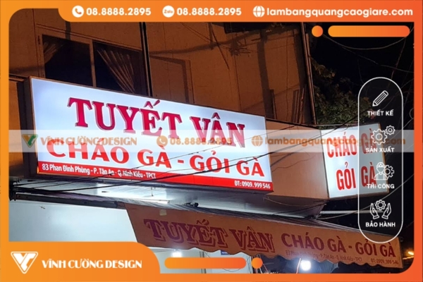 Làm Bảng Hiệu Hộp Đèn Cần Thơ GIÁ RẺ 11 Thiết kế bảng hiệu hộp đèn led tại Cần Thơ