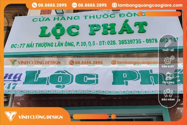 Thi công bảng hiệu hộp đèn nhà thuốc siêu đẹp, giá rẻ 18 thiết kế bảng hiệu nhà thuốc giá rẻ