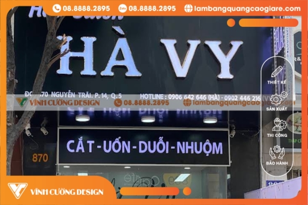 Làm bảng hiệu hộp đèn quận 5 SANG TRỌNG, GIÁ RẺ 11 Thiết kế & sản xuất biển hiệu hộp đèn quận 5