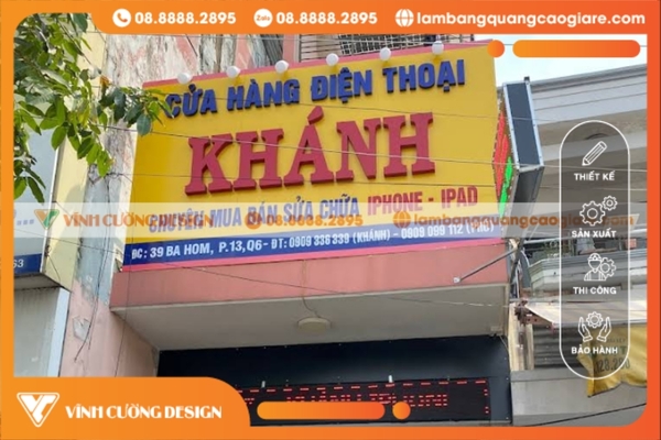 Tổng quan dịch vụ làm bảng hiệu hộp đèn tại Quận 6