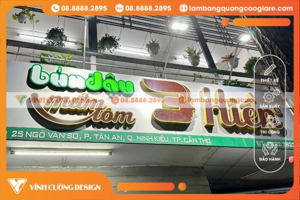 Làm Bảng Hiệu Hộp Đèn Cần Thơ GIÁ RẺ 14 Tư vấn & Khảo sát thực tế khi gia công bảng hiệu hộp đèn tại Cần Thơ