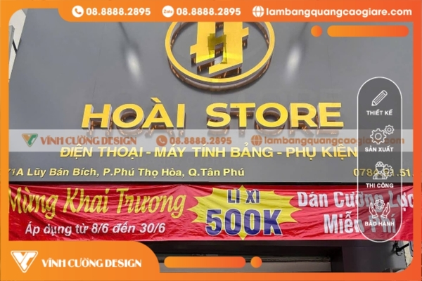 Ưu đãi dành riêng cho khách hàng khi gia công bảng hiệu hộp đèn tại Quận Tân Phú