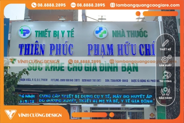 Thi công bảng hiệu hộp đèn nhà thuốc siêu đẹp, giá rẻ 12 Về nội dung hiển thị bảng hiệu thuốc tây