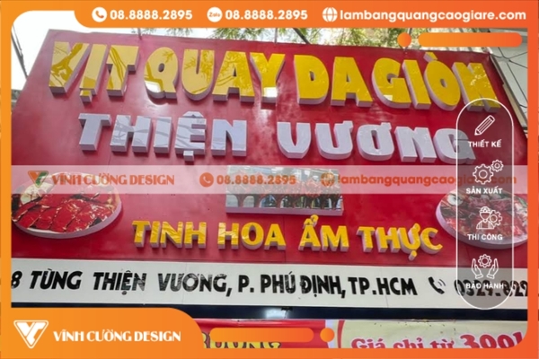 Thiết kế & làm bảng hiệu hộp đèn Quận 8 UY TÍN, GIÁ RẺ 2 Vì sao nên lựa chọn Vĩnh Cường Design khi làm bảng hiệu hộp đèn tại Quận 8