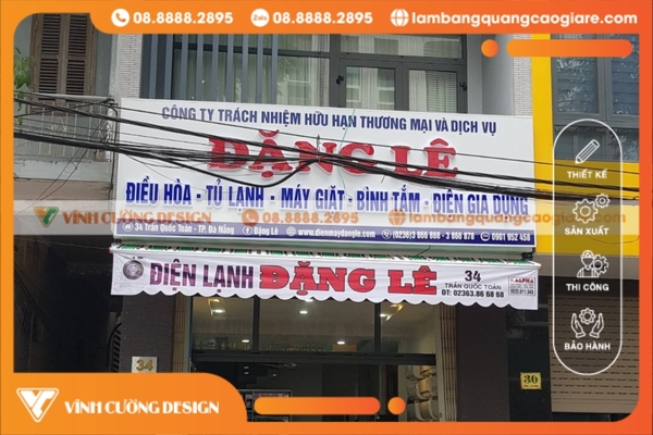 Làm bảng hiệu quảng cáo Đà Nẵng giá rẻ chất lượng 16 Bảng giá làm biển quảng cáo Đà Nẵng