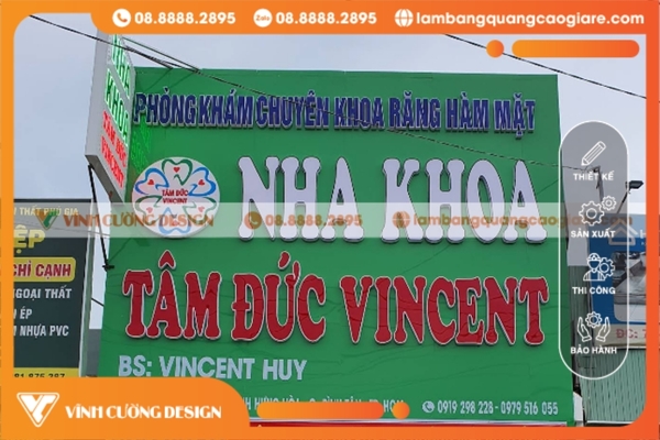 Bảng hiệu chữ nổi nha khoa có nhiều điểm mạnh vượt trội