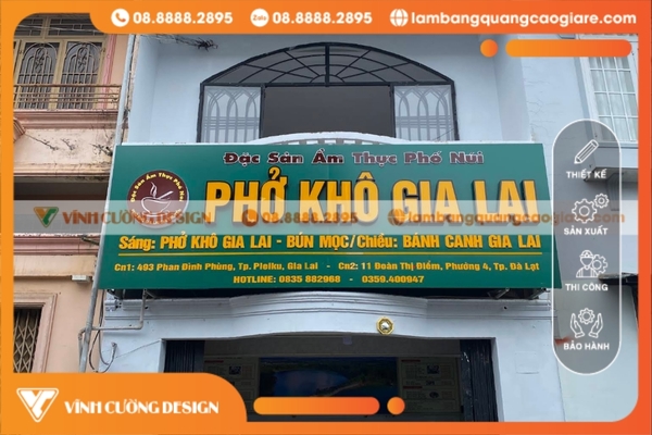 Bảng hiệu hộp đèn Đà Lạt là công cụ quảng bá hiệu quả 24/7 mà không tốn thêm chi phí