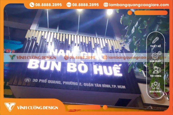 Làm bảng hiệu hộp đèn quận Tân Bình ĐẸP, GIÁ RẺ 14 Bảng hiệu hộp đèn LED ma trận, LED vẫy quận tân bình