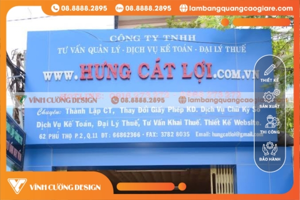 Bảng hiệu hộp đèn quận 11 siêu bền