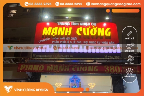 Làm bảng hiệu hộp đèn quận Bình Thạnh trọn gói, GIÁ RẺ 13 Bảng hiệu hộp đèn tại quận Bình Thạnh
