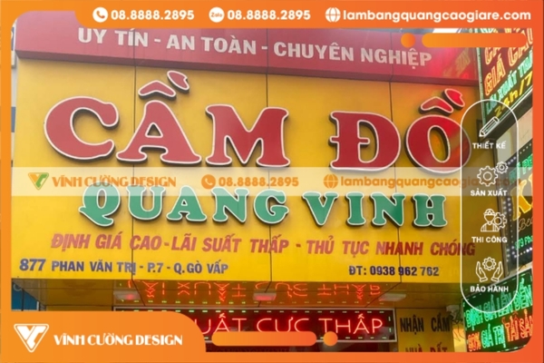 Làm bảng hiệu hộp đèn quận Gò Vấp GIÁ RẺ, CHẤT LƯỢNG 22 Bảng hiệu hộp đèn tại quận Gò Vấp