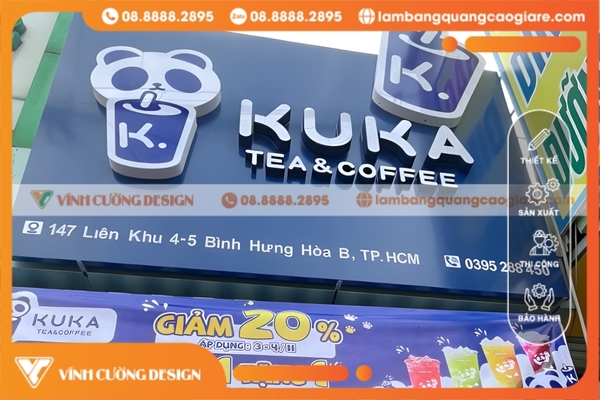Bảng hiệu trà sữa đẹp, dễ thương, giá rẻ, uy tín tại TPHCM 3 Bảng hiệu quán trà sữa nổi bật, thu hút