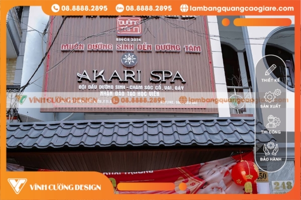 Bảng hiệu spa sang trọng