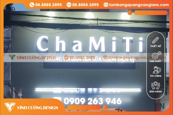 Bảng hiệu trà sữa đẹp, dễ thương, giá rẻ, uy tín tại TPHCM 49 bang hieu tra sua nha lam noi bat