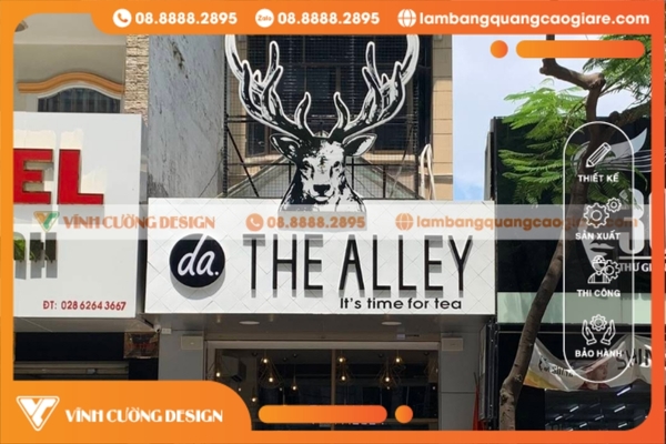 Bảng hiệu trà sữa đẹp, dễ thương, giá rẻ, uy tín tại TPHCM 25 Bảng hiệu trà sữa phù hợp không gian phố đi bộ