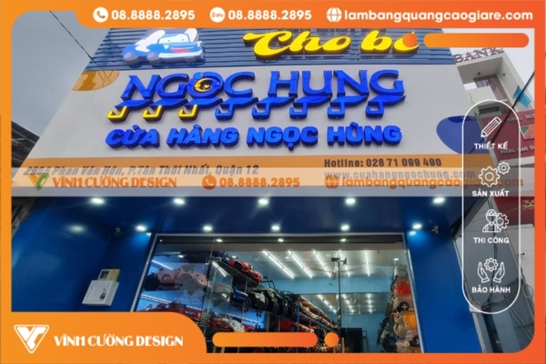 Báo giá dịch vụ làm bảng hiệu hộp đèn tại quận 12