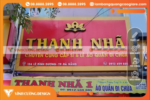 Làm bảng hiệu quảng cáo Đà Nẵng giá rẻ chất lượng 15 Báo giá làm bảng hiệu quảng cáo Đà Nẵng